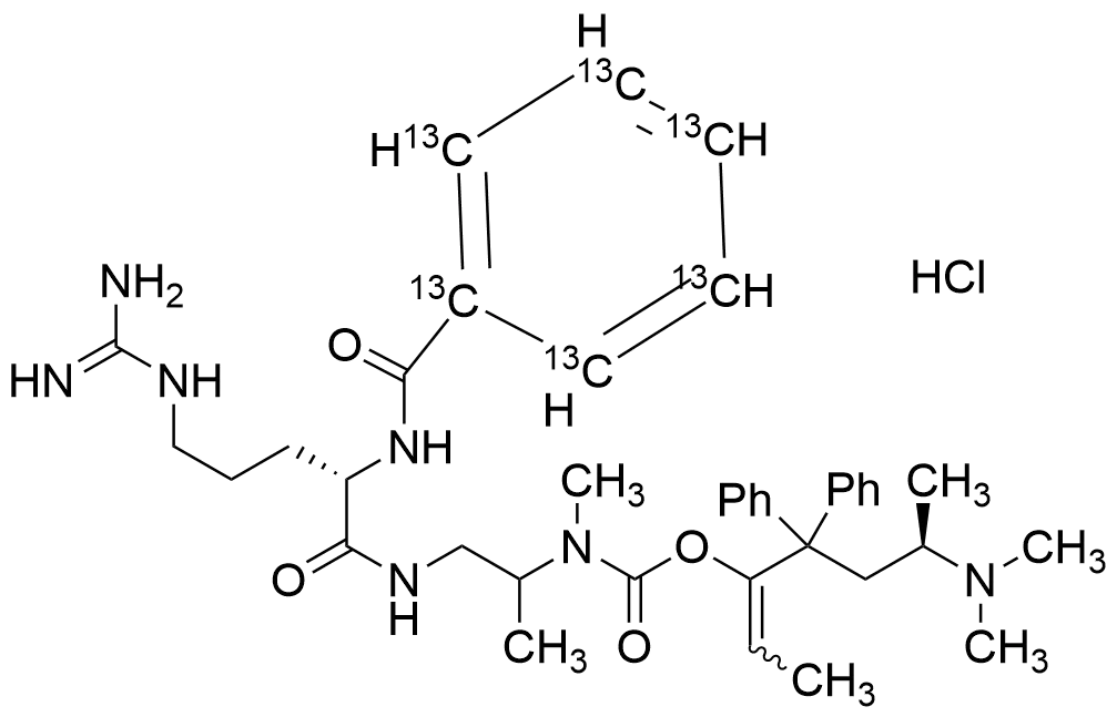 Levomethadone N2-Methyl-1,2-propanediamine Benzoyl L-Arginine Hydrochloride 13C6 - image 1