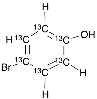4-Bromophenol-1,2,3,4,5,6-13C6 - image 1