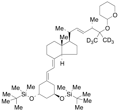 25-O-Tetrahydropyranyl-1,3-di-O-tert-butyldimethylsilyl Paricalcitol-d6 - image 1