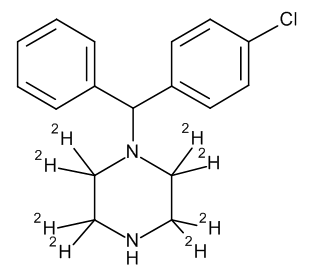 1-[(4-Chlorophenyl)phenylmethyl]piperazine-d8 - image 1