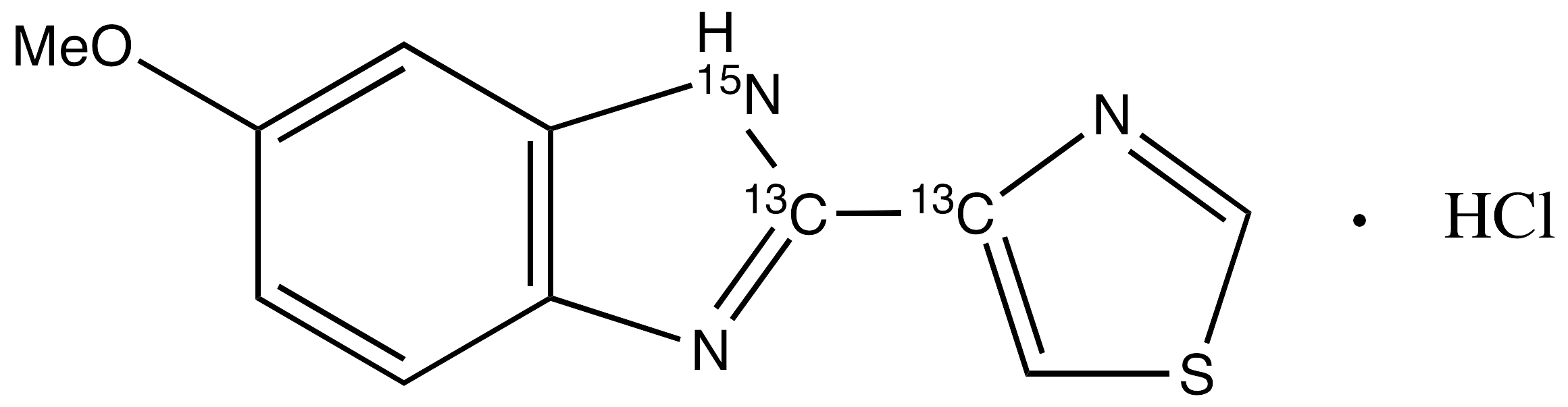 5-Hydroxy Thiabendazole-13C2,15N Methyl Ether Hydrochloride - image 1