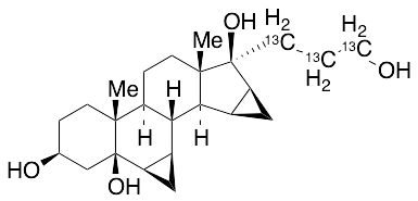 17-(3-Hydroxypropyl-13C3)-6Beta,7Beta:15Beta,16Beta-dimethyleneandrostane-3Beta,5Beta,17Beta-triol - image 1