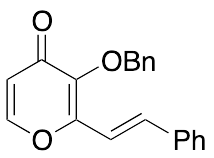 2-[(1E)-2-Phenylethenyl]-3-(phenylmethoxy)-4H-pyran-4-one - image 1