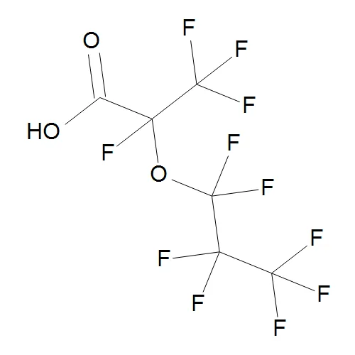 2,3,3,3-Tetrafluoro-2-(1,1,2,2,3,3,3,heptafluoropropoxy)propanoic Acid (~90%) - image 1