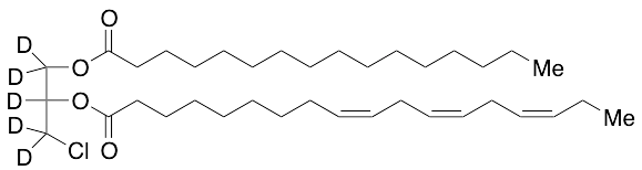 rac-1-Palmitoyl-2-linolenoyl-3-chloropropanediol-d5 - image 1