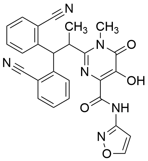 2-(1,1-bis(2-Cyanophenyl)propan-2-yl)-5-hydroxy-N-(isoxazol-3-yl)-1-methyl-6-oxo-1,6-dihydropyrimidine-4-carboxamide - image 1