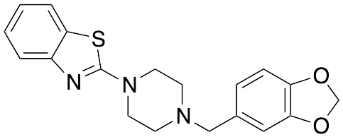 2-[1-(4-Piperonyl)piperazinyl]benzothiazole - image 1