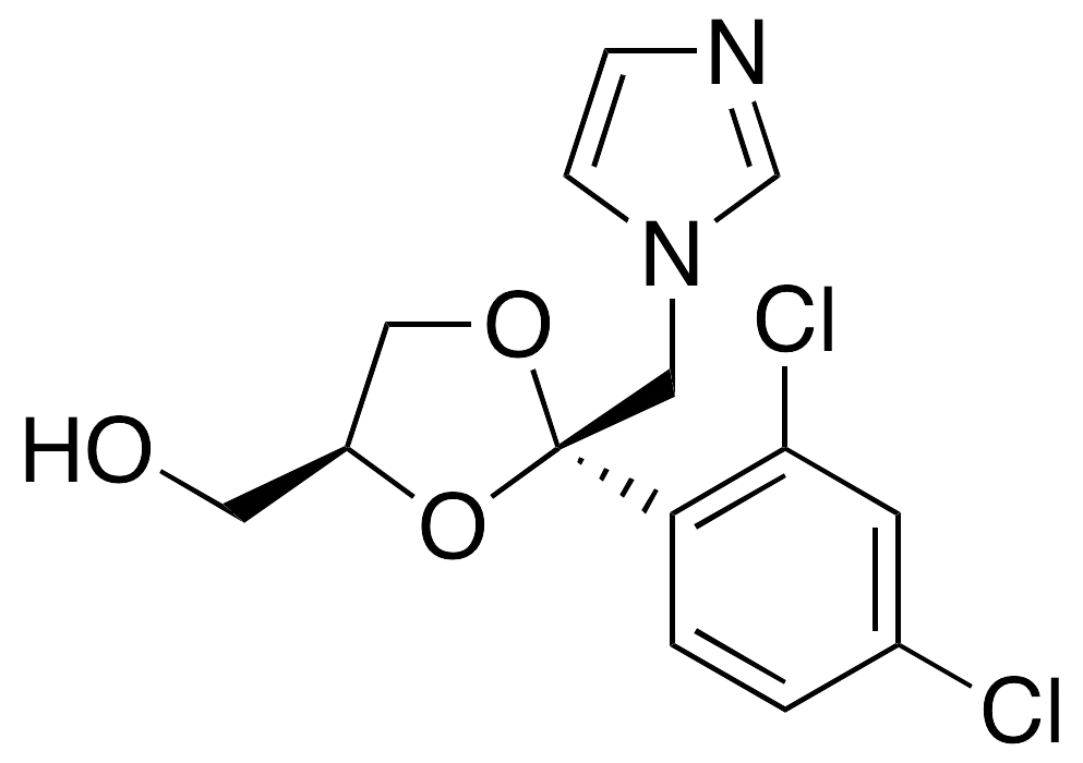 cis-2-(2,4-Dichlorophenyl)-2-(1H-imidazol-1-ylmethyl)-1,3-dioxolane-4-methanol - image 1