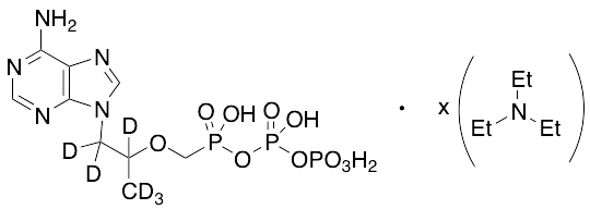 rac Tenofovir-d6 Diphosphate Triethylamine Salt (mixture of diastereomers) - image 1