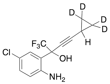 2-Amino-5-chloro-Alpha-(cyclopropylethynyl)-Alpha-(trifluoromethyl)benzenemethanol-d4 - image 1