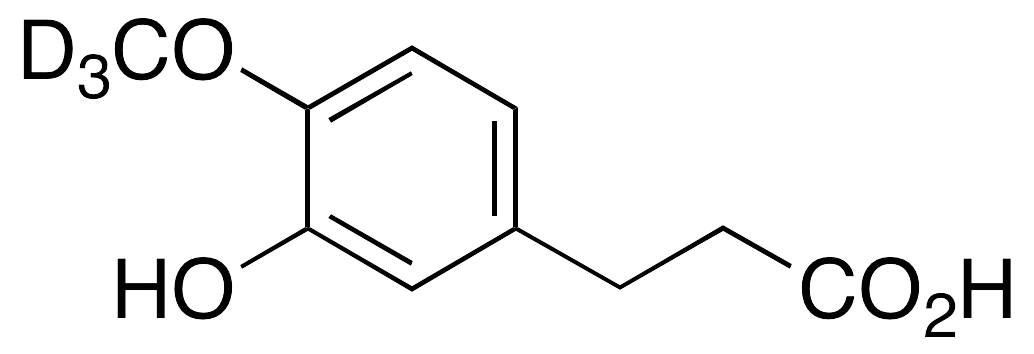 3-(3-Hydroxy-4-methoxyphenyl)propionic-d3 Acid (Dihydroisoferulic Acid) - image 1