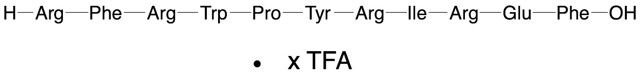 L-Arginine-L-phenylalanine-L-arginine-L-tryptophan-L-proline-L-tyrosine-L-arginine-L-isoleucine-L-arginine-L-glutamic acid-L-phenylalanine TFA Salt (95%) - image 1