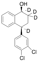 cis-(1S,4S)-4-(3,4-Dichlorophenyl)-1,2,3,4-tetrahydro-naphthalen-1-ol-d4 - image 1