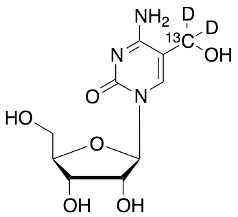5-Hydroxymethylcytidine-13C,D2 - image 1
