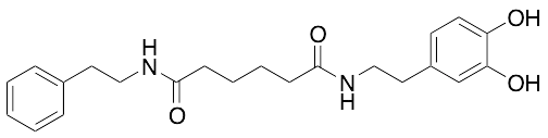 N1-(3,4-Dihydroxyphenethyl)-N6-phenethyladipamide - image 1