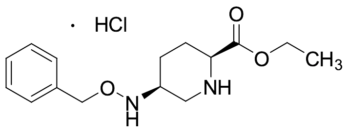 Ethyl (2S,5S)-5-[(Phenylmethoxy)amino]-2-piperidinecarboxylate-hydrochloride - image 1