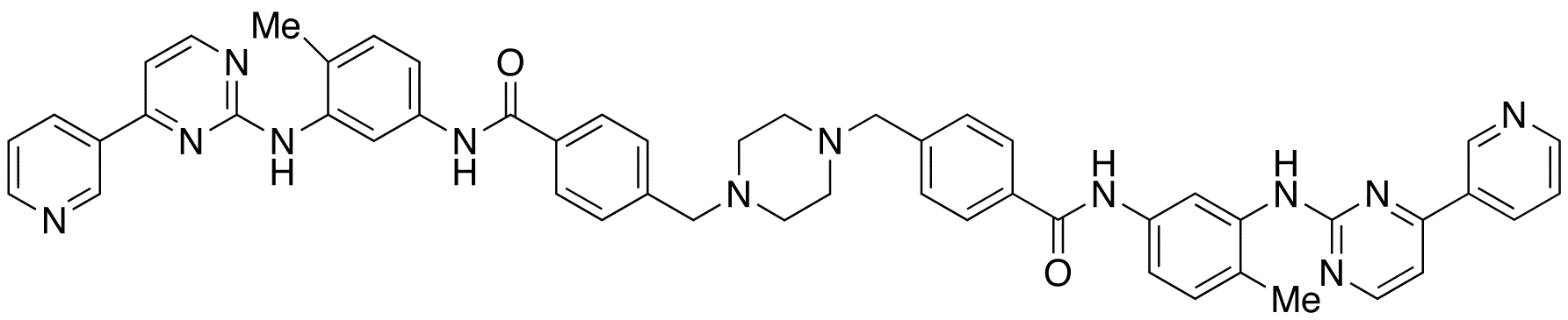 Des(methylpiperazinyl-N-methyl) Imatinib Dimer Impurity - image 1