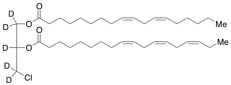 rac-1-Linoleoyl-2-linolenoyl-3-chloropropanediol-d5 - image 1