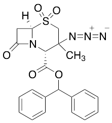 [2R-(2a,3b,6a)]-3-Azido-3-methyl-8-oxo-5-thia-1-azabicyclo[4.2.0]octane-2-carboxylic Acid 5,5-Dioxide Diphenylmethyl Ester - image 1