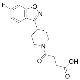 4-[4-(6-Fluoro-1,2-benzisoxazol-3-yl)piperidin-1-yl]-4-oxobutanoic Acid - image 1