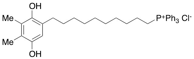 [10-(2,5-Dihydroxy-3,4-dimethylphenyl)decyl]triphenyl-phosphonium Chloride (>90%) - image 1