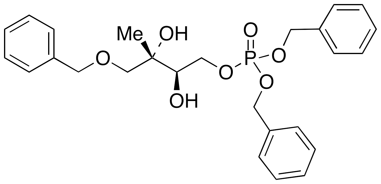 Methyl-D-erythritol Phosphate Benzyl Ether Dibenzyl Ester - image 1