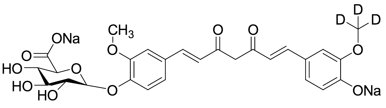 Curcumin Beta-D-Glucuronide-d3 Sodium Salt - image 1
