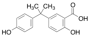 2-Hydroxy-5-[2-(4-hydroxyphenyl)propan-2-yl]benzoic Acid - image 1