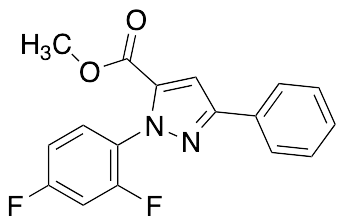 Methyl 1-(2,4-Difluorophenyl)-3-phenyl-1H-pyrazole-5-carboxylate - image 1