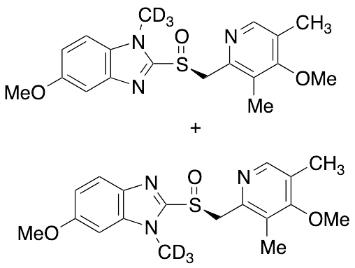 N-Methyl Esomeprazole-d3(Mixture of isomers with the methylated nitrogens of imidazole) - image 1