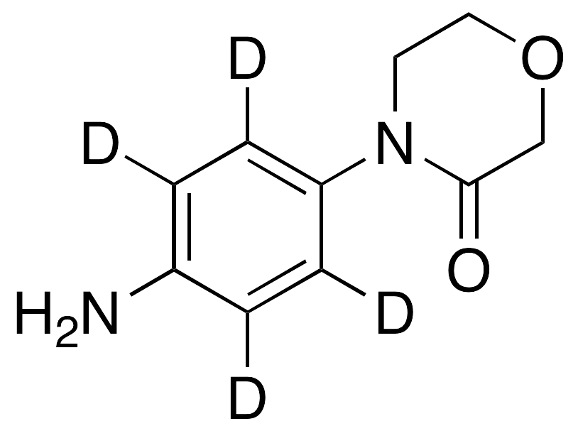 4-(4-Aminophenyl)-3-morpholinone-d4 - image 1