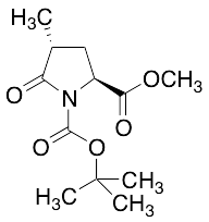 Methyl (2S,4R)-1-(tert-butoxycarbonyl)-4-methylpyroglutamate - image 1
