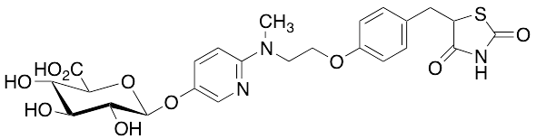 5-Hydroxy Rosiglitazone Beta-D-Glucuronide (mixture of diastereomers) - image 1