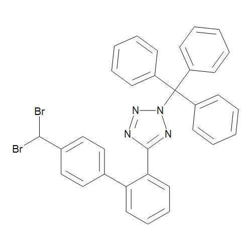 5-[4'-(Dibromomethyl)[1,1'-biphenyl]-2-yl]-2-(triphenylmethyl)-2H-tetrazole - image 1