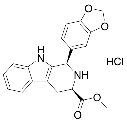 (1R,3R)-Methyl 1-(benzo[d][1,3]dioxol-5-yl)-2,3,4,9-tetrahydro-1H-pyrido[3,4-b]indole-3-carboxylate hydrochloride - image 1