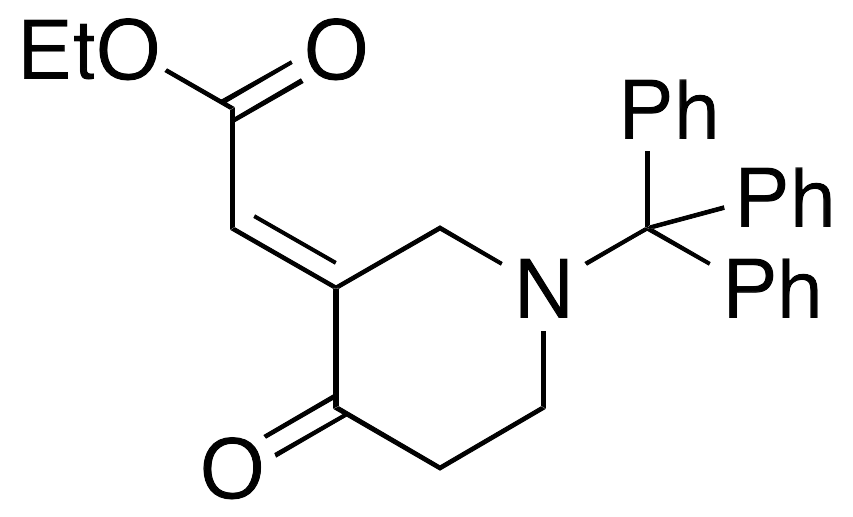 (2E)-2-[4-Oxo-1-trityl-3-piperidinylidene]acetic Acid Ethyl Ester - image 1