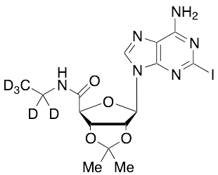 2-Iodo-5’-ethyl-d5-carboxamido-2’,3’-O-isopropylidine Adenosine - image 1