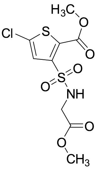 Methyl 5-Chloro-3-{[(2-methoxy-2-oxoethyl)amino]sulfonyl}thiophene-2-carboxylate - image 1