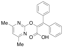 2-[(4,6-Dimethyl-2-pyrimidinyl)oxy]-3,3-diphenyl-2-propenoic Acid - image 1