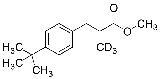 4-(1,1-Dimethylethyl)-Alpha-methyl-benzenepropanoic-d3 Acid Methyl Ester - image 1