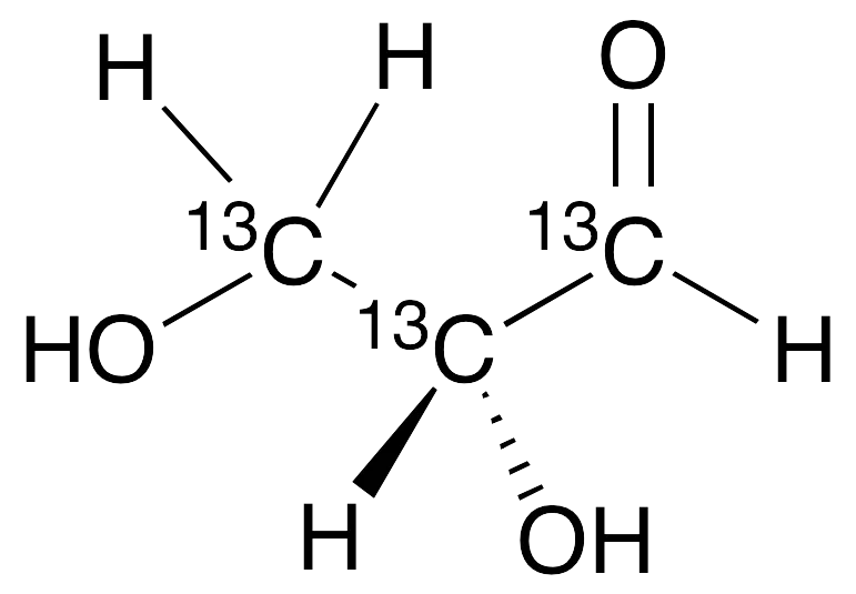 D-Glyceraldehyde-1,2,3-13C3 (Aqueous Solution) - image 1