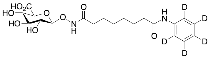 Suberoylanilide-d5 Hydroxamic Acid Beta-D-Glucuronide - image 1