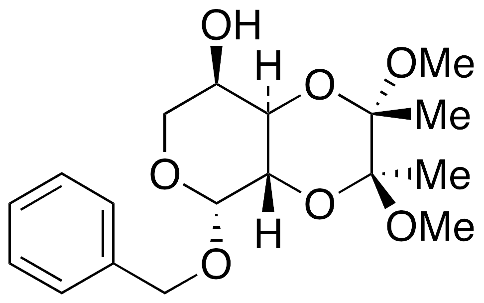 Benzyl 2,3-O-[(1S,2S)-1,2-Dimethoxy-1,2-dimethyl-1,2-ethanediyl]-Beta-D-arabinopyranoside - image 1