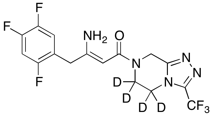 (2Z)-4-Oxo-4-[3-(trifluoromethyl)-5,6-dihydro-[1,2,4]triazolo[4,3-a]pyrazin-7(8H)-yl]-1-(2,4,5-trifluorophenyl)but-2-en-2-amine-d4 - image 1