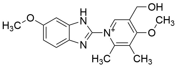 5-(Hydroxymethyl)-4-methoxy-1-(6-methoxy-1H-benzo[d]imidazol-2-yl)-2,3-dimethylpyridin-1-ium - image 1