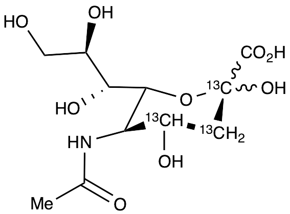 N-Acetyl-D-[1,2,3-13C3]neuraminic Acid - image 1