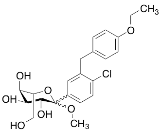 Methyl 1-C-[4-Chloro-3-[(4-ethoxyphenyl)methyl]phenyl]-L-glucopyranoside - image 1