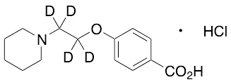 4-[2-(1-Piperidinyl)ethoxy-d4]benzoic Acid, Hydrochloride Salt - image 1