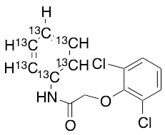 2-(2,6-Dichlorophenoxy)-N-phenylacetamide-13C6 - image 1