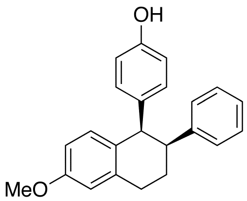 cis-4-(1,2,3,4-Tetrahydro-6-methoxy-2-phenyl-1-naphthalenyl)phenol - image 1